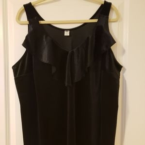 black velvet top